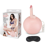 Lux Fetish Inflatable Pink Sex Ball With Vibrating Realistic Silicone Dildo and Wired Remote Default Title Vibrating Pads